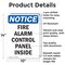 Signmission Fire Alarm Control Panel Inside OSHA Notice Sign, Aluminum, 10in W x 14in L, 2PK OS-2PACK-NS-A-1014-V-12520 - alternate 5